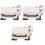 3Pcs Mini Breakfast Maker Plastic Waffle Maker Dollhouse Kitchen Set 3