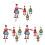 12 Pcs Wood Hanging Pull String Puppets With Movable Hands And Feet 6