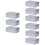 9Pcs Small Silver Tin Box with Lid Durable Tinplate Candy Storage 6