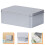 9Pcs Small Silver Tin Box with Lid Durable Tinplate Candy Storage 10