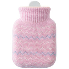 5 Sets Heizflasche Mit Strickbezug Und Silikonbeutel 300ml