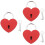 3 Pcs Zinc Alloy Mini Heart Padlock For Suitcase Security 7