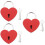 3 Pcs Zinc Alloy Mini Heart Padlock For Suitcase Security 8