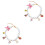 2Pcs Lovely Decorative Kitten Collar Durable Lightweight for Daily Use 3