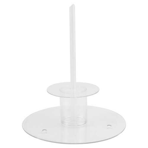 2Pcs Simple Baking Tools Cake Shape Base Stands Transparent
