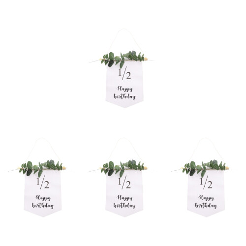 4 Sets Halbjahres 6 Monate Geburtstagsbanner 1