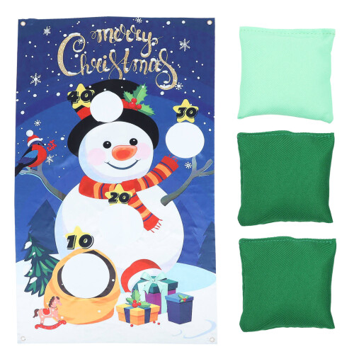 6Sets Christmas Decorative Flags Kids Throwing Game Banner Assorted 1