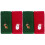 4 Pcs Christmas Pattern Face Towel 44x32cm 2