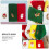 4 Pcs Christmas Pattern Face Towel 44x32cm 10