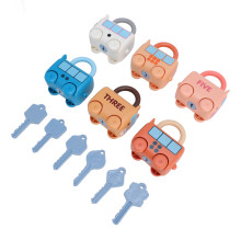 Schloss- und Schlüssel-Autospielzeug für Kinder – Sensorisches Zuordnen & Feinmotorik (4,57,59 cm)