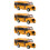 4Pcs Mini School Bus Toy Model Pull Back Car For Toddlers 9