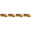 4Pcs Mini School Bus Toy Model Pull Back Car For Toddlers 5