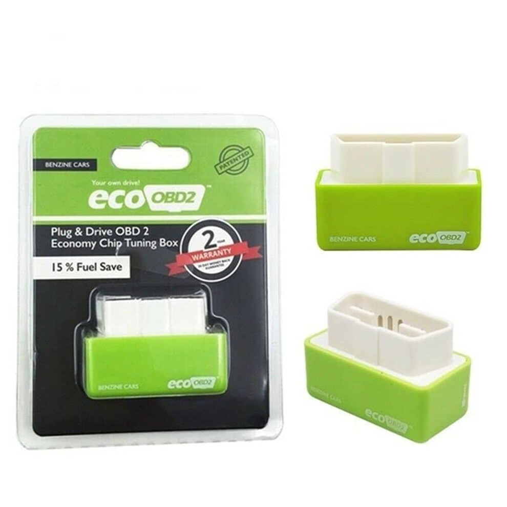 Obd2 Economy Fuel Saver Tuning Chip For Petrol Cars Obd2 Compatible Gas Saving Green 9339159510100