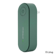 (EU plug, Green) Wireless Ultrasonic Mite Remover, Rechargeable Mite Cleaners Artifact, Effective Allergy Mite Relief, for Bedroom Living Room