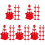 60 Pcs Mini Traffic Cones Plastic Models Toys 4
