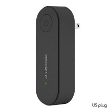 (US plug, Black) Wireless Ultrasonic Mite Remover, Rechargeable Mite Cleaners Artifact, Effective Allergy Mite Relief, for Bedroom Living Room