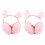 2pcs Foldable Reindeer Antlers Plush Ear Muffs 2
