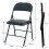Charles Jacobs (6) Charles Jacobs Folding Chair Cushioned PU Office Reception Padded Black Frame 2