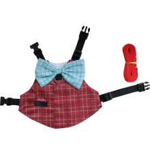 Plaids motif petit Animal costume nœud papillon-Carreaux rouge M
