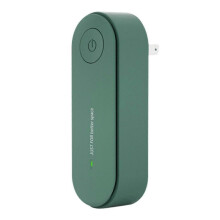 (US plug, Green) Wireless Ultrasonic Mite Remover, Rechargeable Mite Cleaners Artifact, Effective Allergy Mite Relief, for Bedroom Living Room