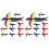 96 Pcs Dinosaur Foam Flying Airplane Toy Model 4