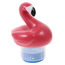 Floating Chemical Dispenser Flamingo Design Pool Floater Chlorine Tablet Holder For Swimming Pools And Hot Tubs