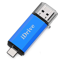 (1TB, blue) USB Type C Flash Drive 3 in 1 OTG USB 3.0