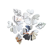 Stickers muraux décoratifs à motifs floraux 3D, en acrylique non toxique et imperméable, pour la décoration intérieure, les chambres, les