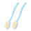 (blue) 2pcs Long Handle Soft Hair Massage Various Colors 1