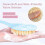 (blue) 2pcs Long Handle Soft Hair Massage Various Colors 4