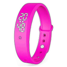 (Pink) Vibrating Reminder Watch - With Up To 6 Daily Alarms