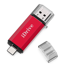 (1TB, red) USB Type C Flash Drive 3 in 1 OTG USB 3.0