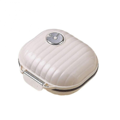 (Square) Mini Portable Tablets Dispenser Large Capacity Medicine Box Moisture-proof Sealed Tablets Storage Box