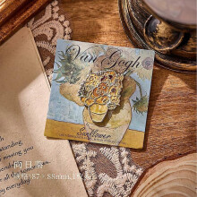(C) Van Gogh Oil Painting Brooch Pin Classic Fashion Creative Cute Metal Collar Chest Badges Jewelry Gift Clothing Bag Accessories