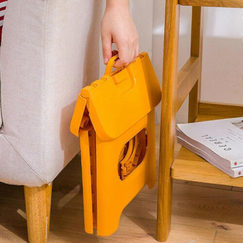 (L, Yellow) Large Step Stool Folding Foldable Multi Purpose Heavy Duty Home Kitchen Kids 1