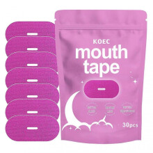 (Pink)30pcs Mouth Tape for Sleeping, Anti-Snoring Mouth Strips, Hypoallergenic Mouth Tape for Men Women