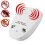 (White) Electronic Ultrasonic Rat Mouse Repellent Anti Mosquito Pest Bug Mole Repeller for Control Rodent 1