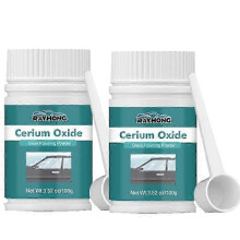 (2pcs)Cerium Oxide Glass Polishing Powder Window Windscreen Windshield Scratch Remover Repair Waxing Polish Pad Cerium Oxide for Glass New