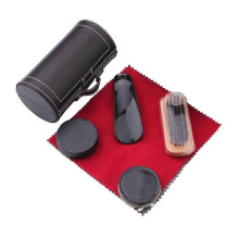 (6PCS, Multi) Shoe Care Kit for Leather Shoes Versatile Shoe Polish Kit with Brush for Men