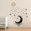 Adesivos de parede em acrílico com estrelas e lua que brilham no escuro, decoração DIY para quarto infantil. 5