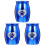 3Stk Haustier Kremationsurnen Set 2