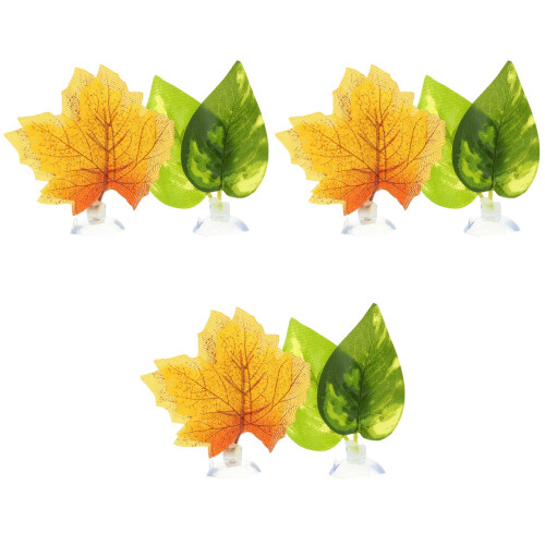 3Stk. Aquarium Betta Bett Herbst Kunststoff Ruhebett 2