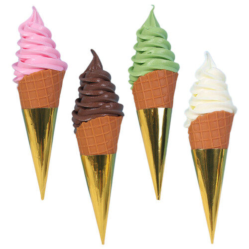 20 Fake Eiscreme, Kunststoff Eistüte, Künstliche Desserts 2