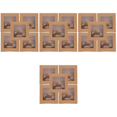 20 Kraftpapier Bäckerei Boxen Mit 2