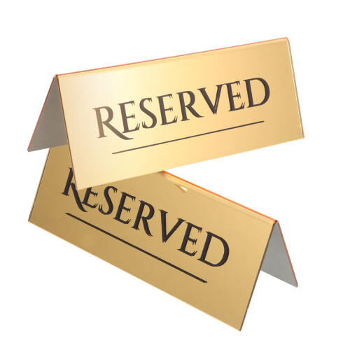 8 Acryl Reserved Schild Für Restaurant Hochzeitsfeier 2