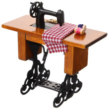 5Stk Mini Nähmaschine, Althergebrachtes Modell, Puppenhausdekoration
