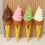 20 Fake Eiscreme, Kunststoff Eistüte, Künstliche Desserts 5