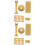 2 Sets Kupfergeld Winzige Jade 7