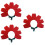3Stk Blumenkranz Haarreif Für 9