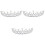 3Stück Tiara Perlen Kopfschmuck 3